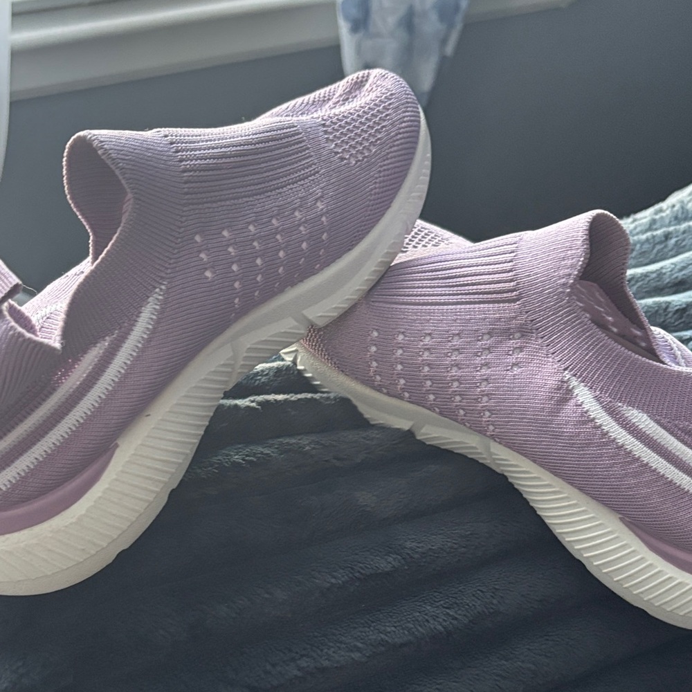 Women's Slip-On Sneakers - Purple